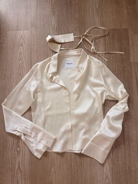 Silk Button-Front Women's Top - Orseund Iris